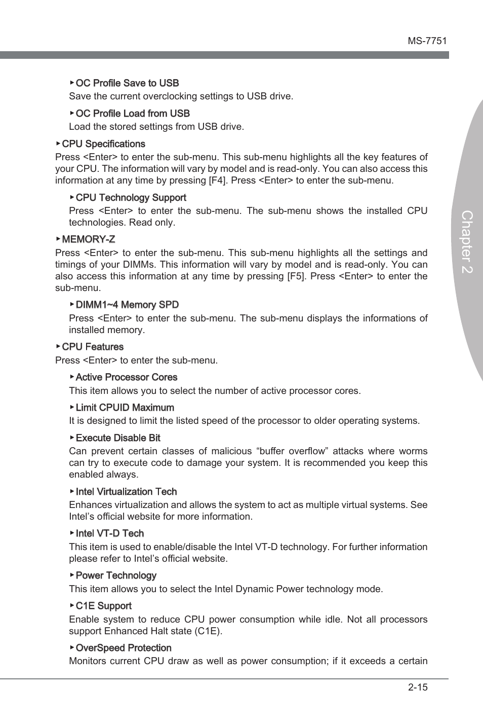Chapter 2 | MSI Z77A-GD65 User Manual | Page 63 / 94