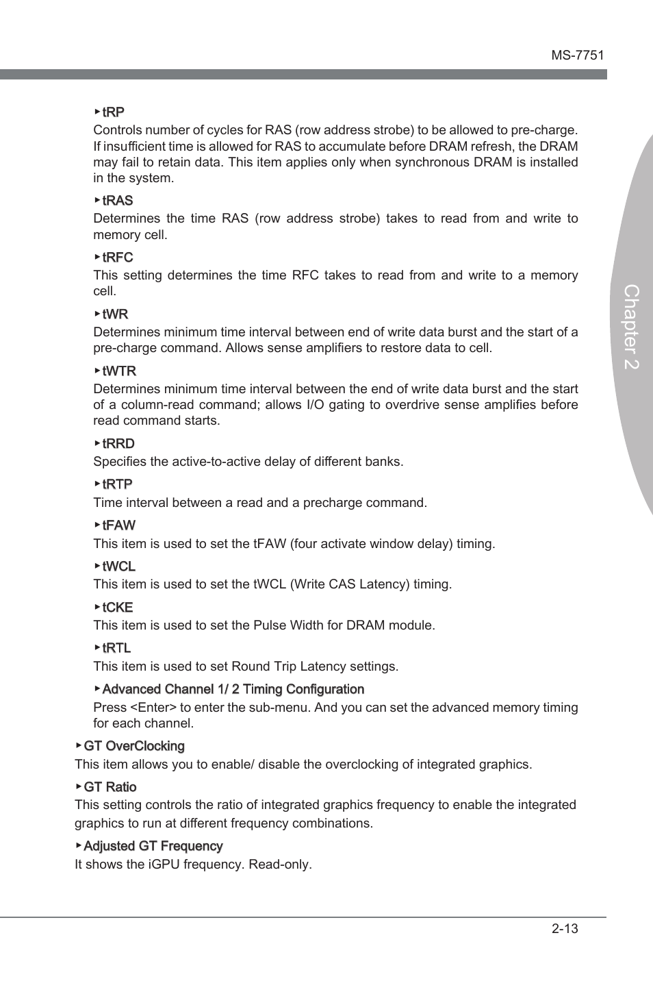 Chapter 2 | MSI Z77A-GD55 User Manual | Page 59 / 90