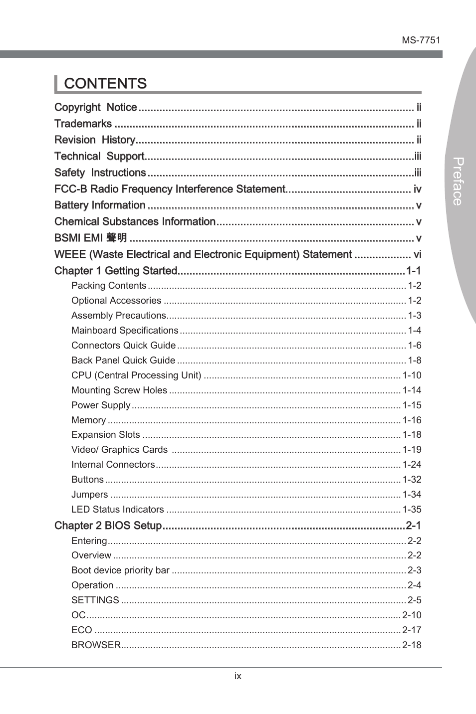 MSI Z77A-GD55 User Manual | Page 9 / 90