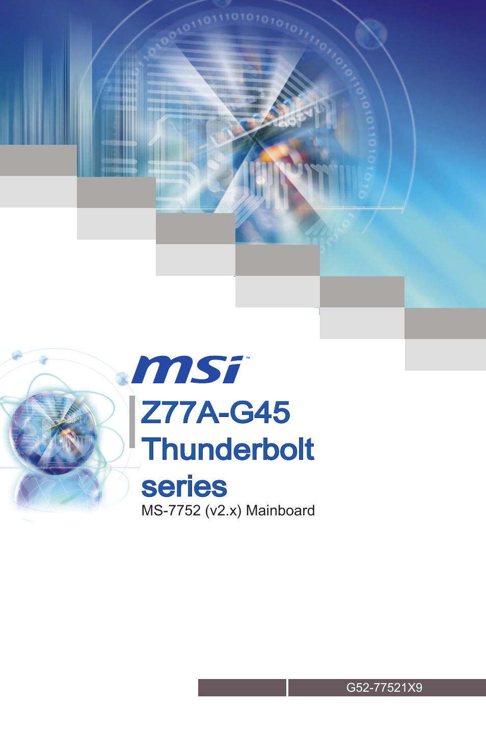 MSI Z77A-G45 Thunderbolt User Manual | 96 pages