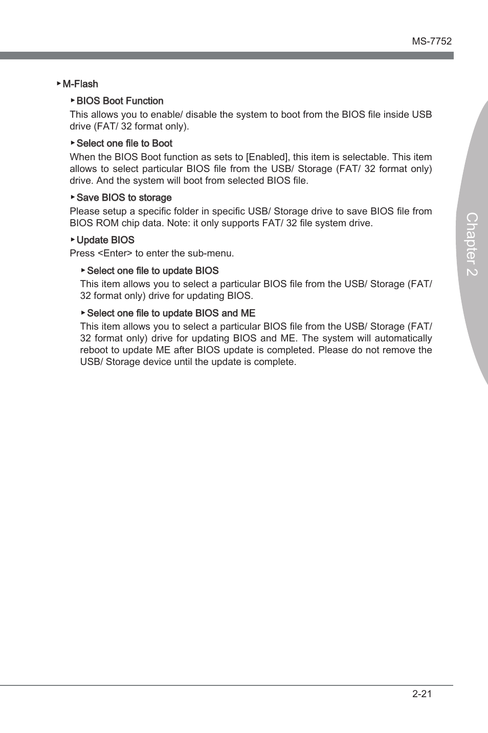 Chapter 2 | MSI Z77A-G45 Thunderbolt User Manual | Page 67 / 96