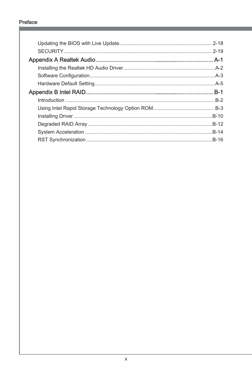 Preface | MSI Z77MA-G45 User Manual | Page 10 / 80