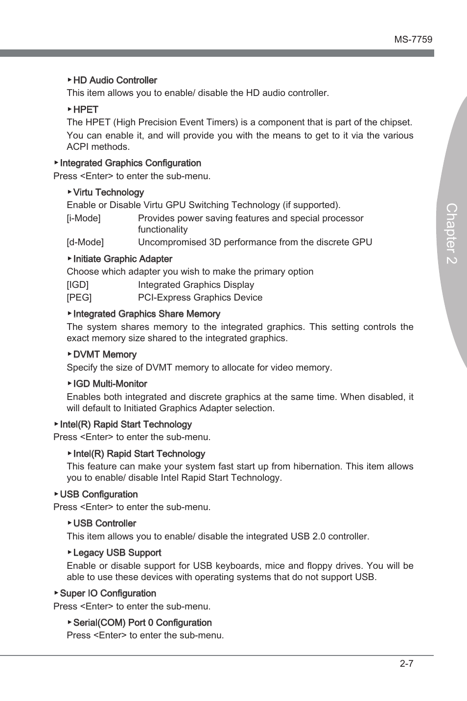 Chapter 2 | MSI Z77MA-G45 User Manual | Page 45 / 80