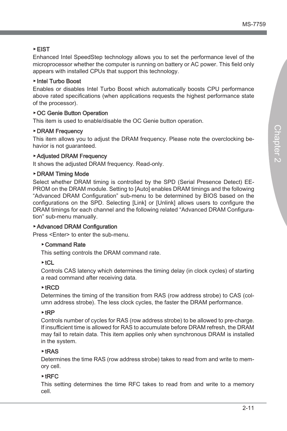 Chapter 2 | MSI Z77MA-G45 User Manual | Page 49 / 80