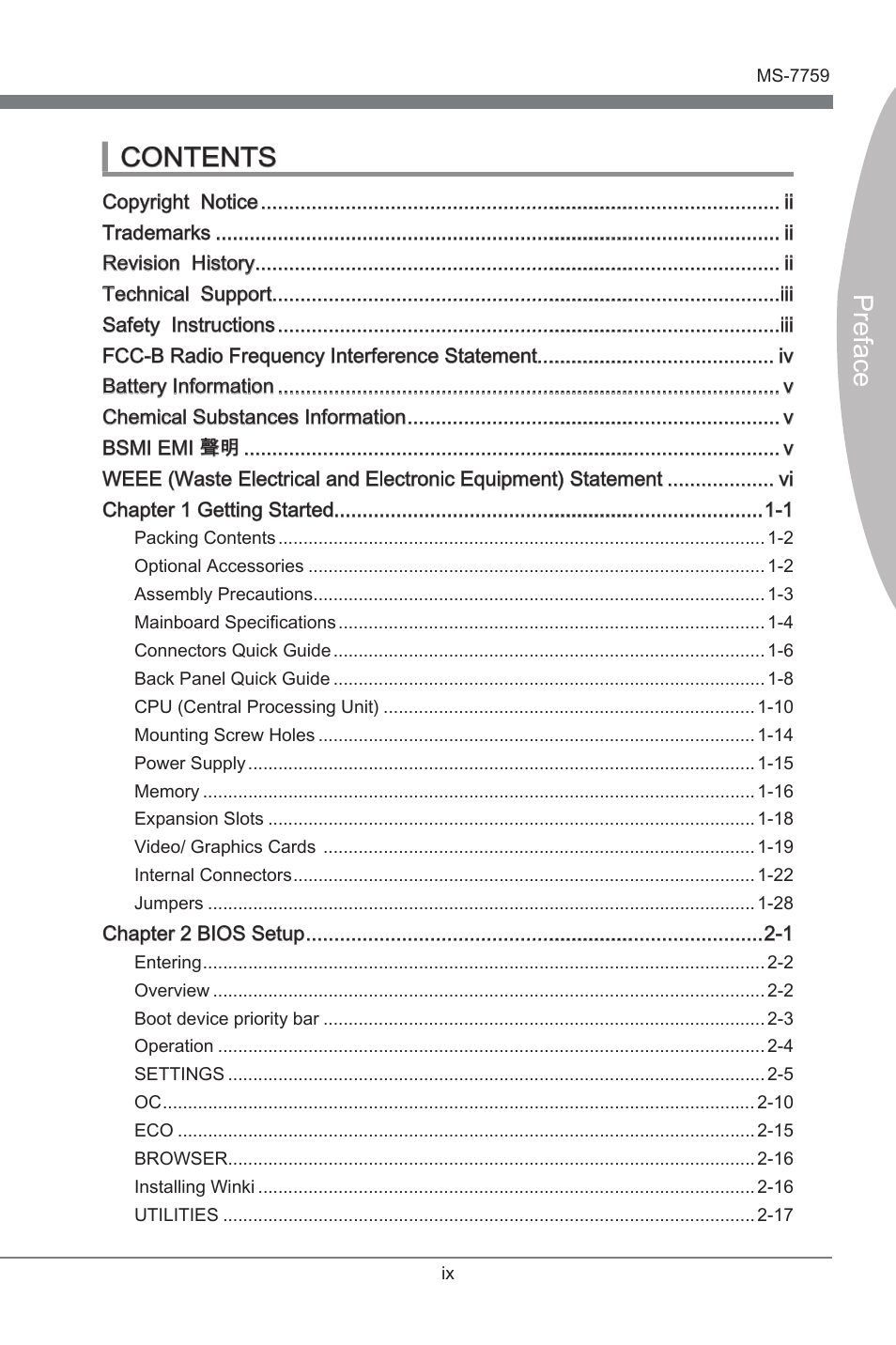 MSI Z77MA-G45 User Manual | Page 9 / 80