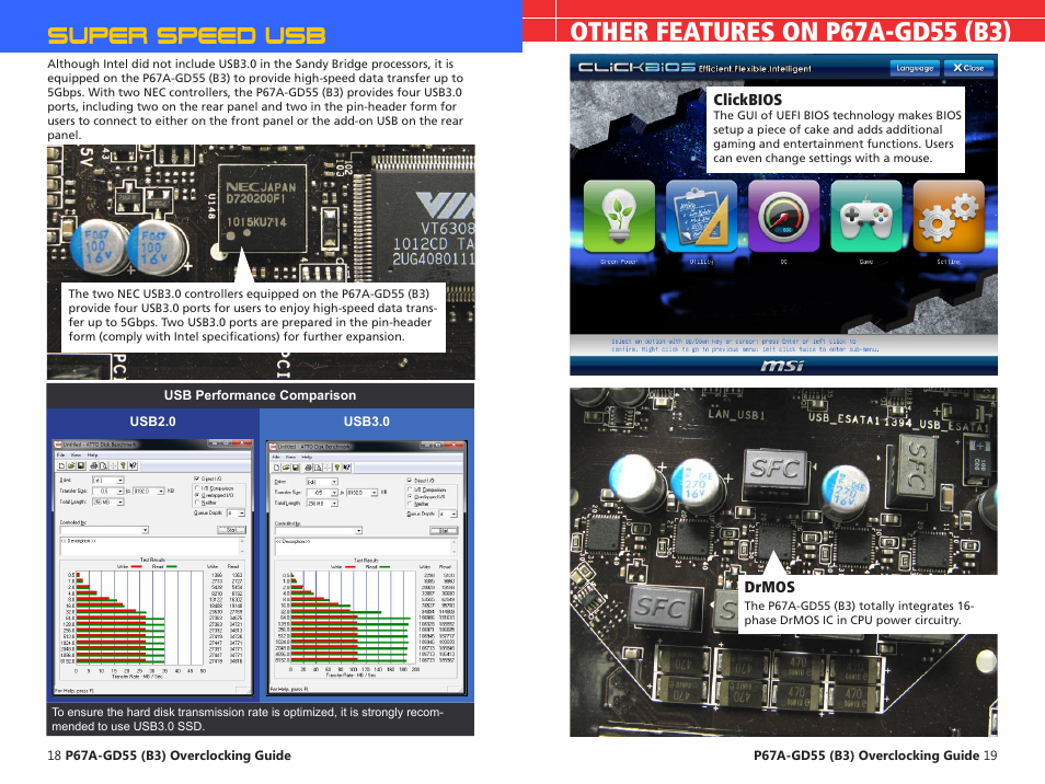 Super speed usb | MSI P67A-GD55 (B3) Quick Guide User Manual | Page 10 / 12