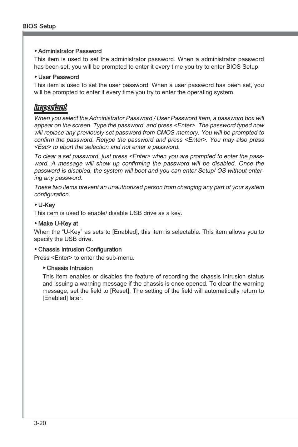 Chapter 3, Important | MSI P67A-C43 (B3) User Manual | Page 60 / 82