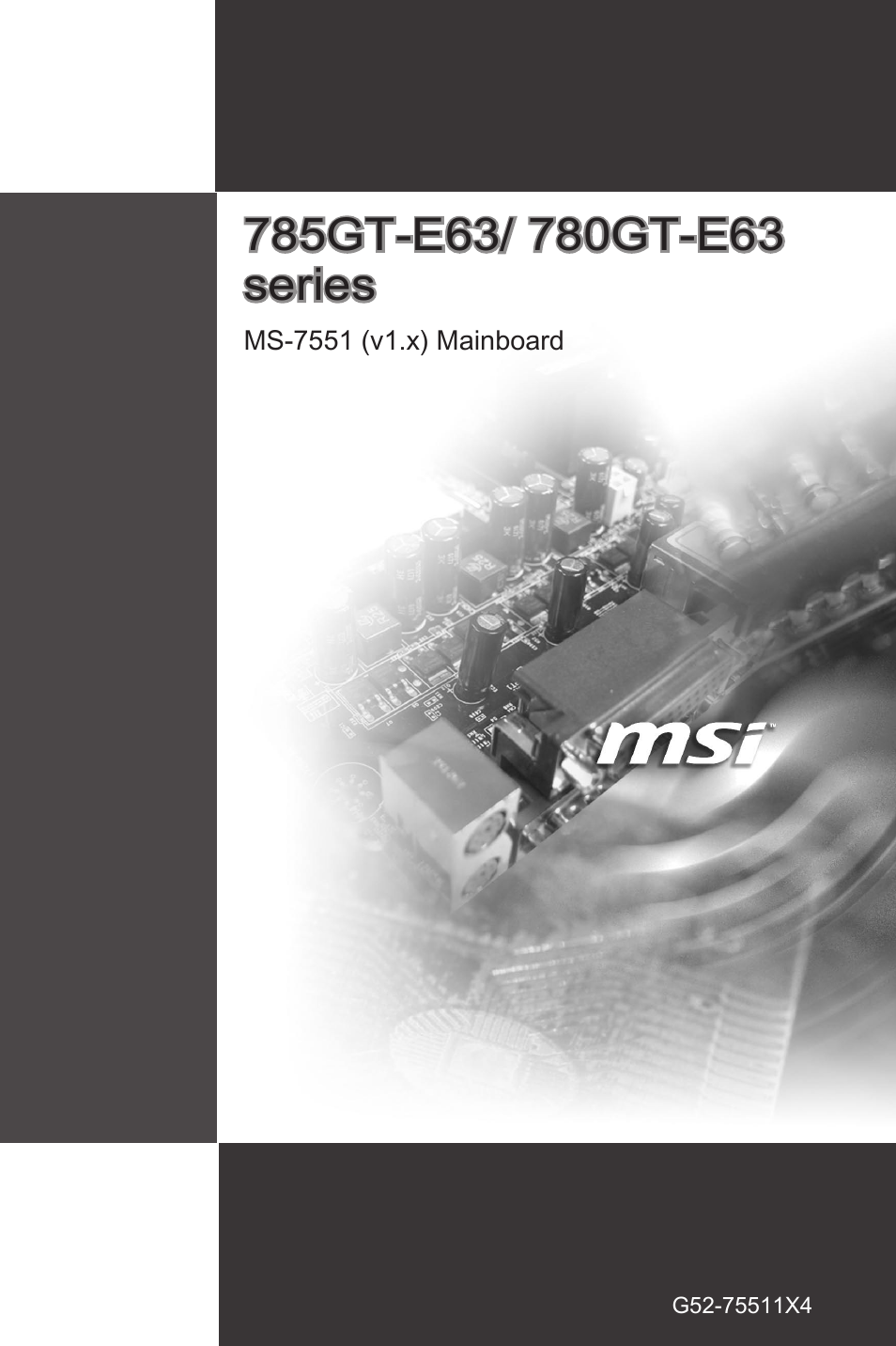 MSI 785GT-E63 User Manual | 106 pages