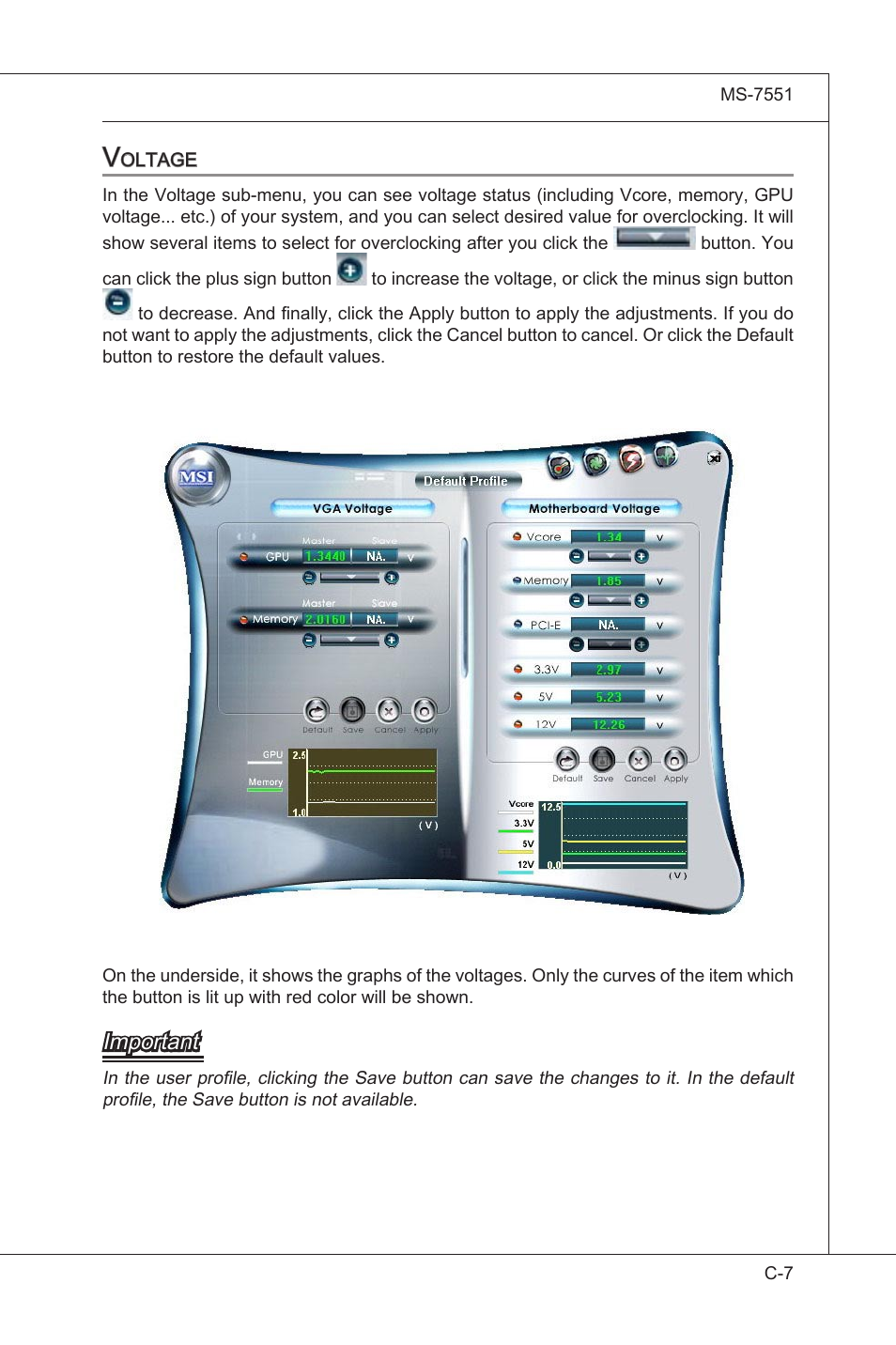 Voltage, Important | MSI 785GT-E63 User Manual | Page 101 / 106