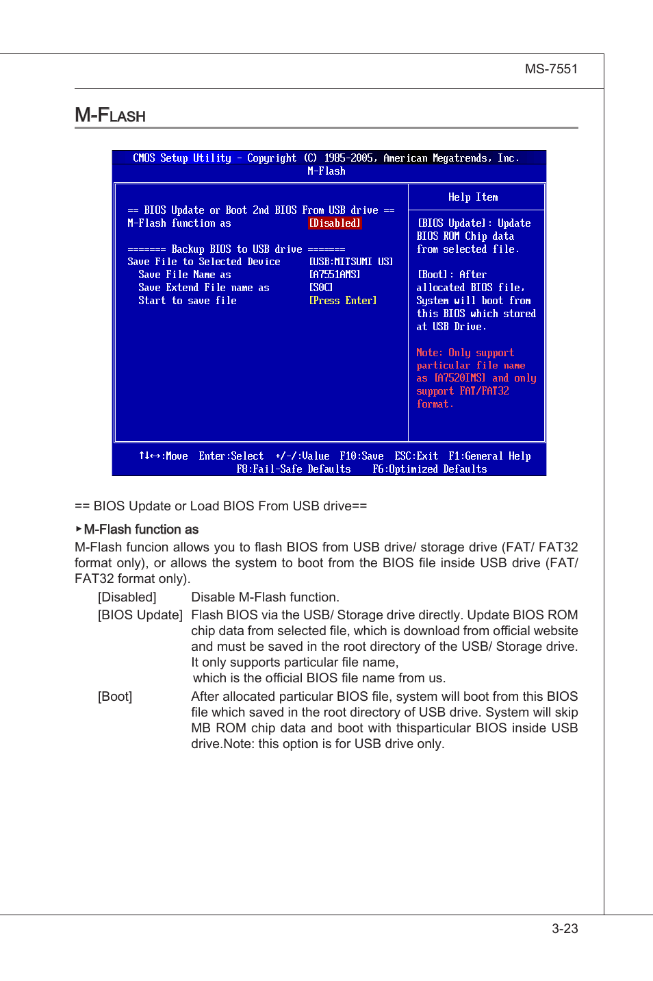 M-flash, M-flash -23 | MSI 785GT-E63 User Manual | Page 59 / 106