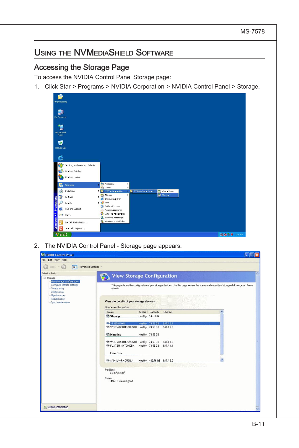 Using the nvmediashield software | MSI NF750-G55 User Manual | Page 101 / 116