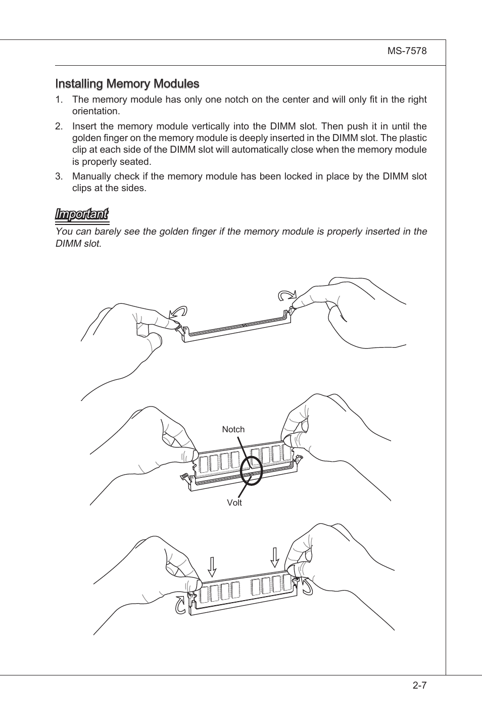Important | MSI NF750-G55 User Manual | Page 23 / 116