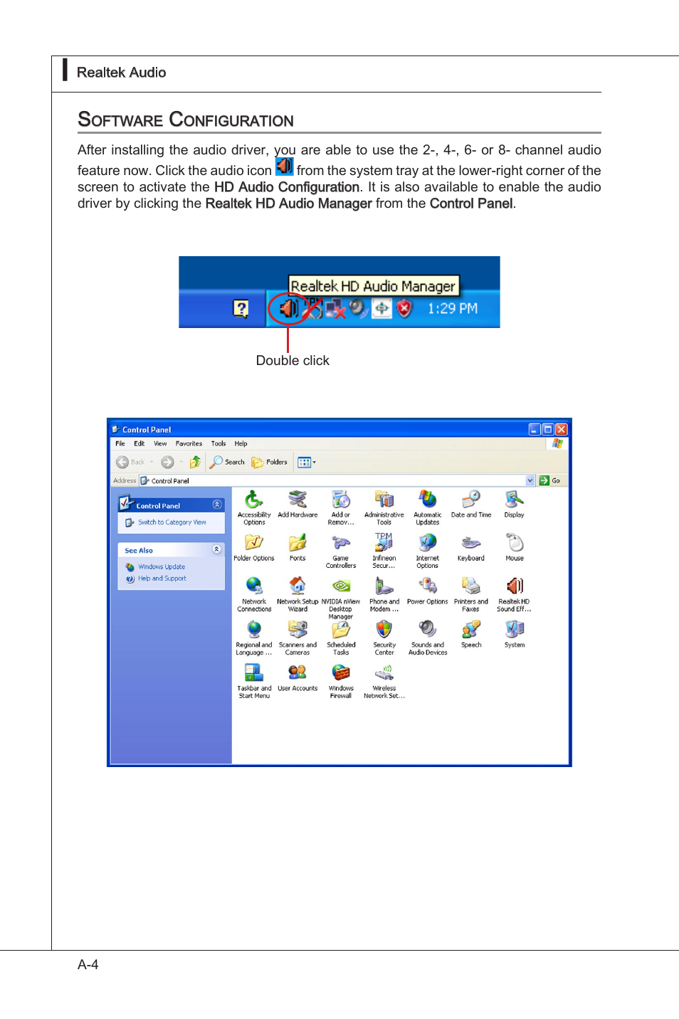 Software configuration | MSI NF750-G55 User Manual | Page 72 / 116