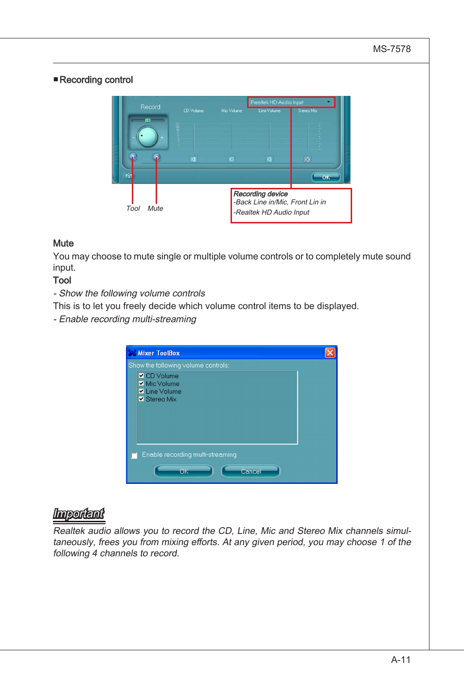 Important | MSI NF750-G55 User Manual | Page 79 / 116