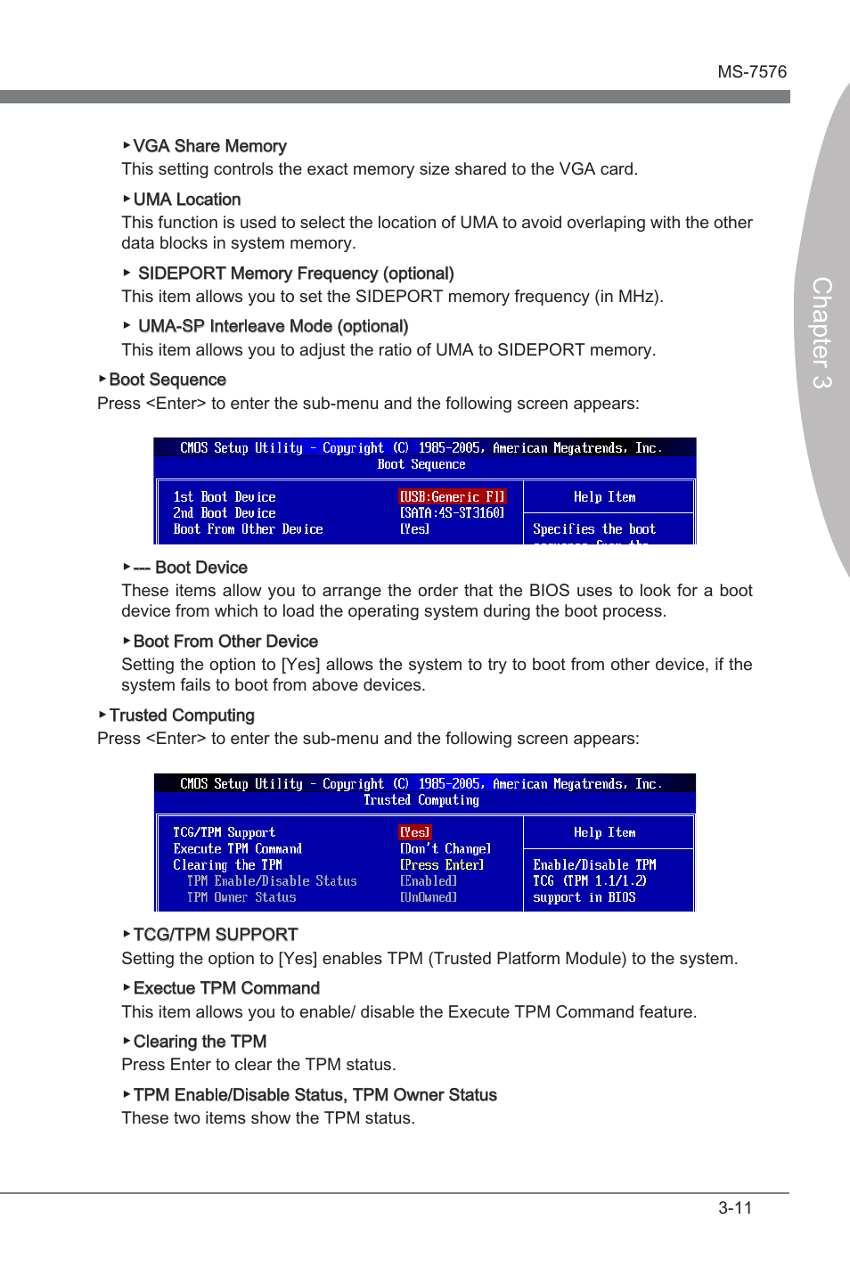 Chapter 3 | MSI 880G-E45 User Manual | Page 51 / 96