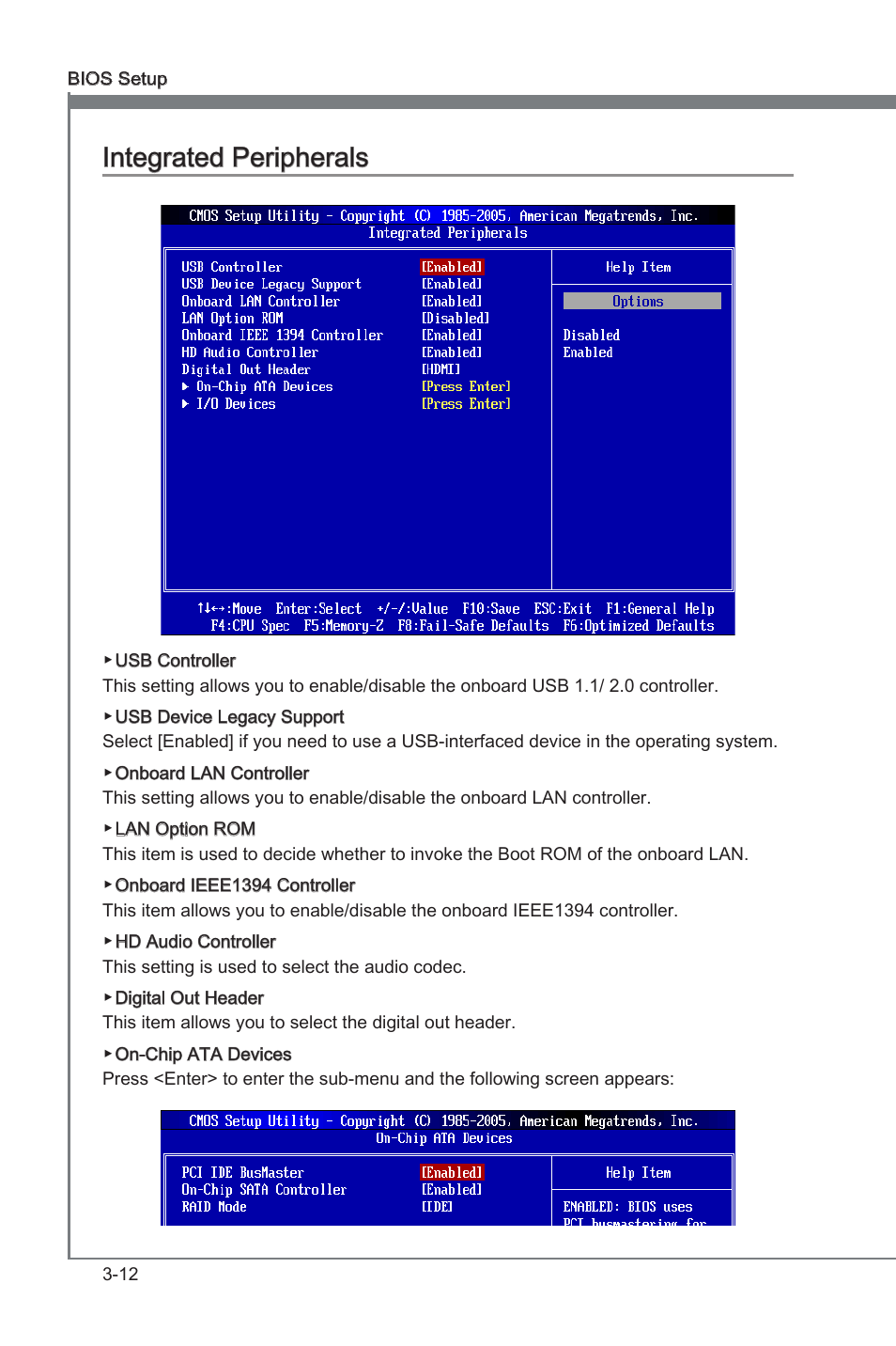 Integrated peripherals -12, Integrated peripherals | MSI 880G-E45 User Manual | Page 52 / 96