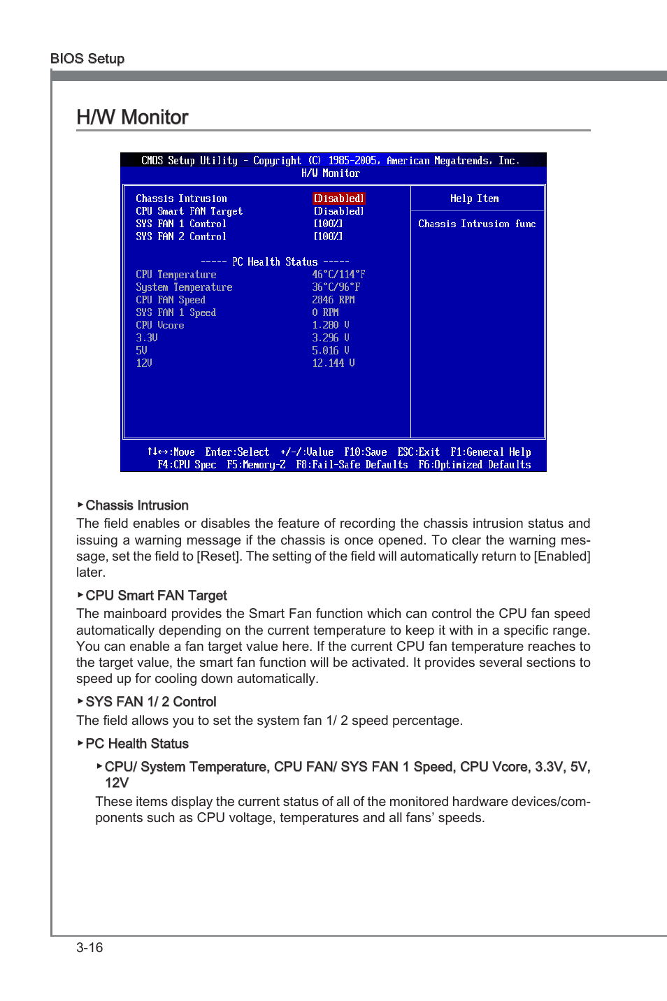 H/w monitor -16, H/w monitor | MSI 880G-E45 User Manual | Page 56 / 96