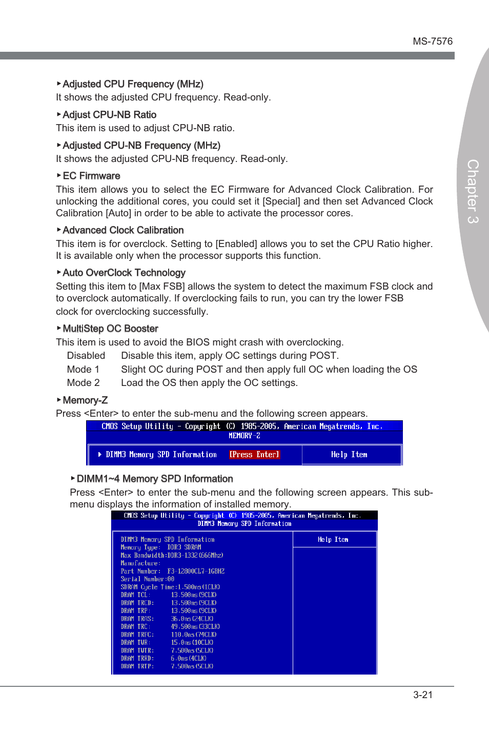 Chapter 3 | MSI 880G-E45 User Manual | Page 61 / 96