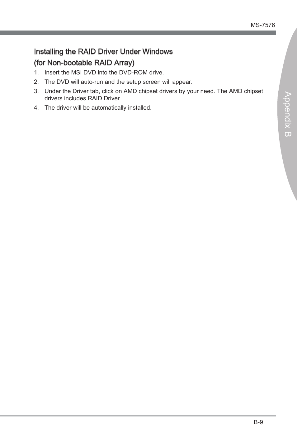 Appendix b | MSI 880G-E45 User Manual | Page 87 / 96