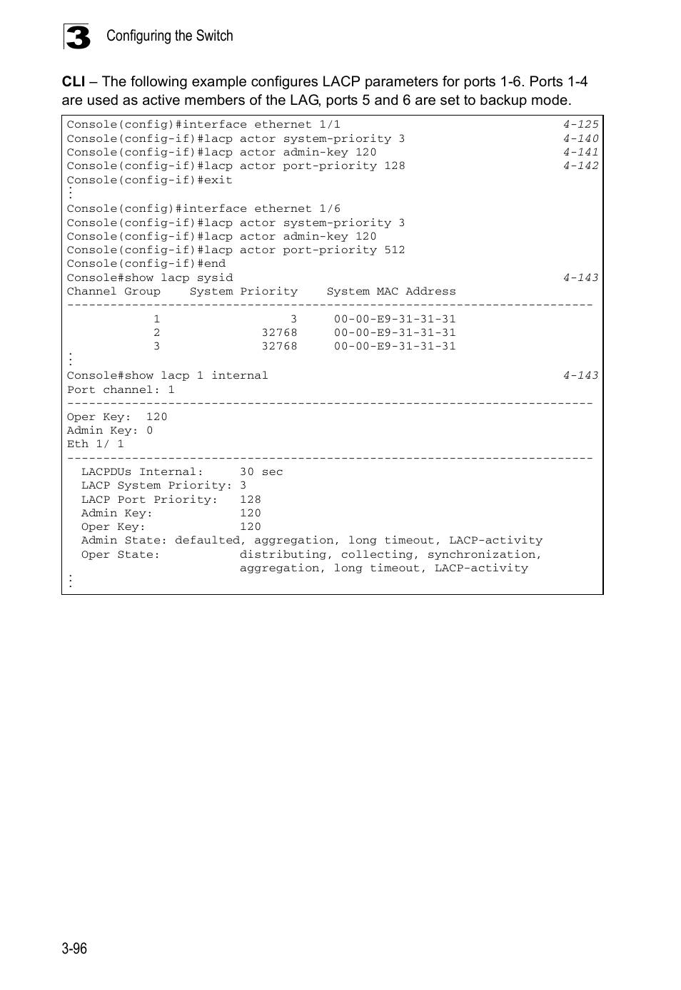Configuring the switch 3-96 | Accton Technology ES5508 User Manual | Page 136 / 446