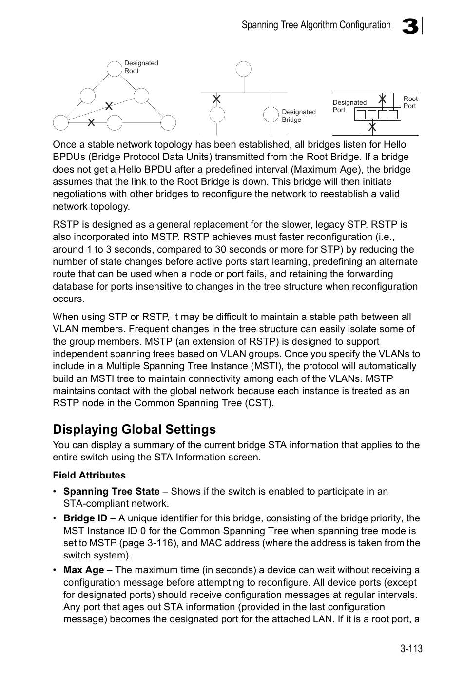Displaying global settings | Accton Technology ES5508 User Manual | Page 153 / 446