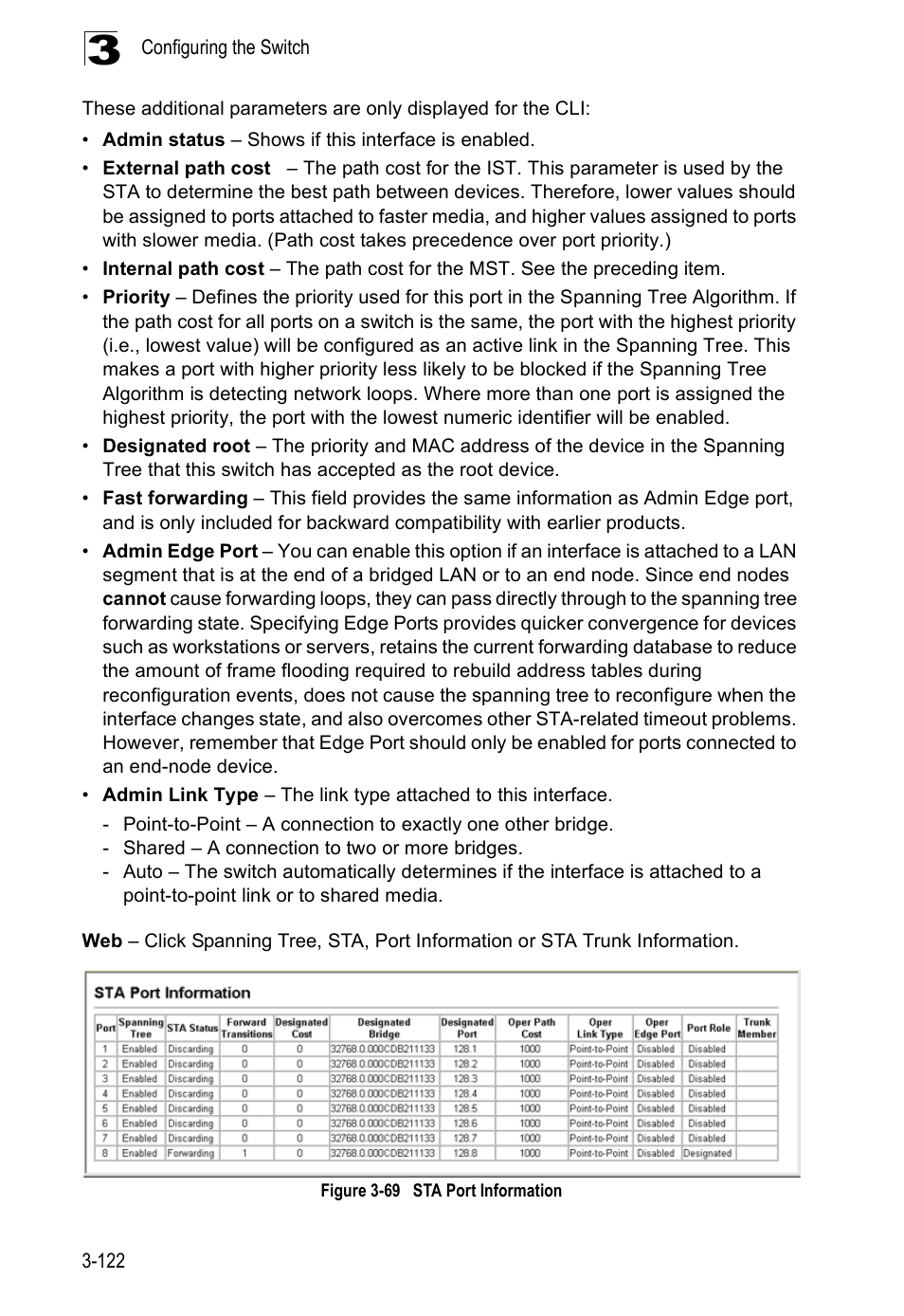 Figure 3-69, Sta port information | Accton Technology ES5508 User Manual | Page 162 / 446