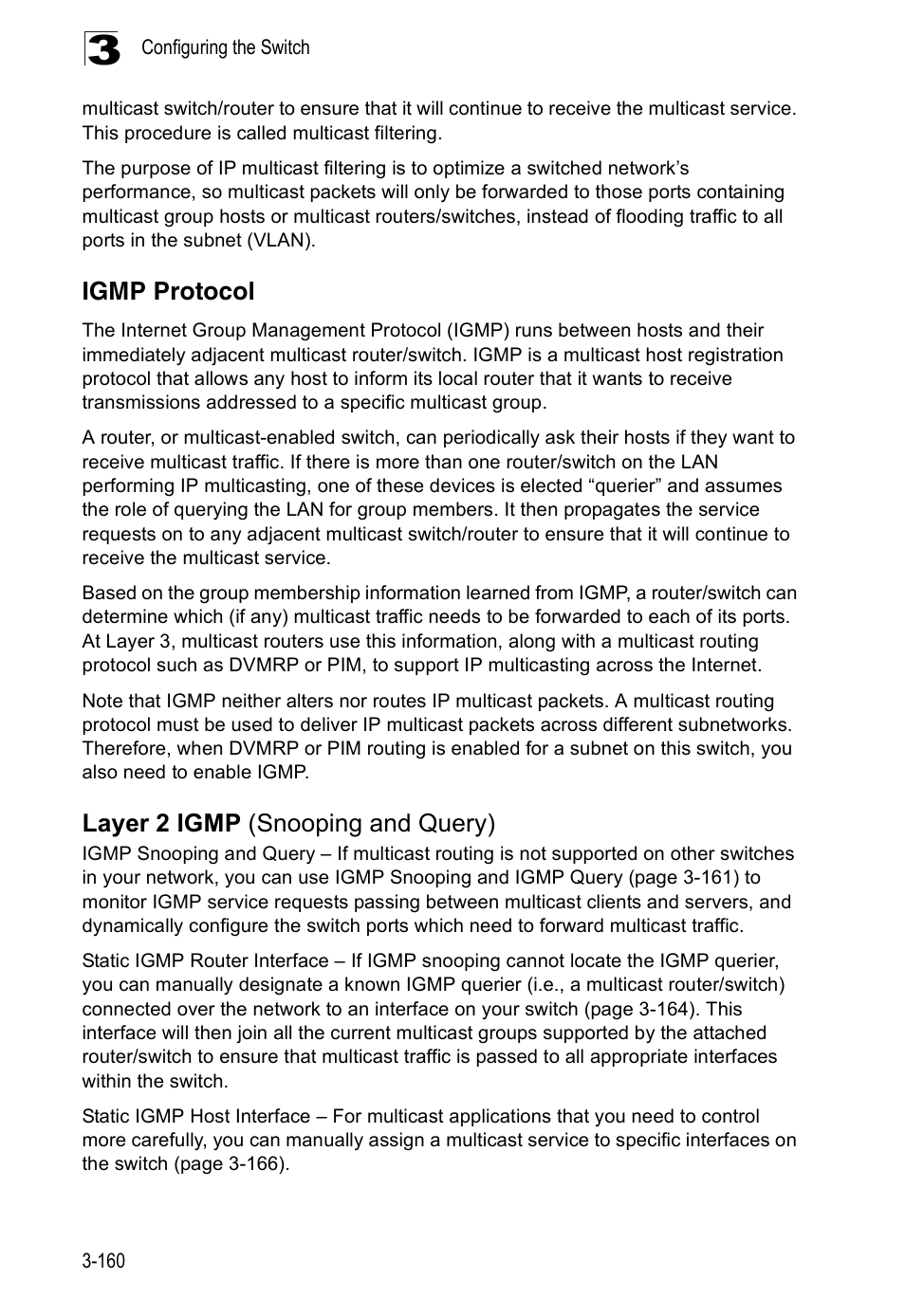 Igmp protocol, Layer 2 igmp (snooping and query) | Accton Technology ES5508 User Manual | Page 200 / 446