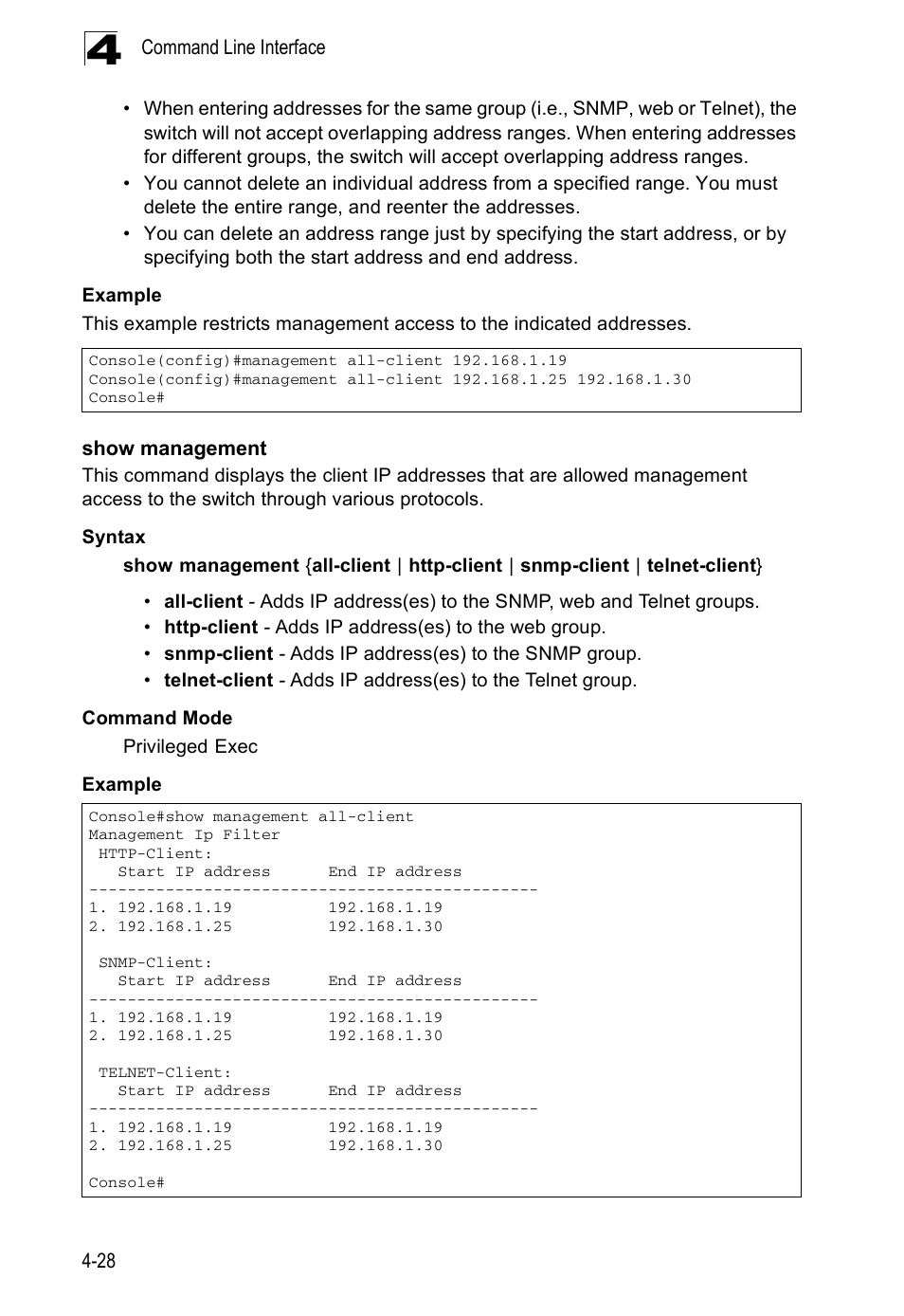 Show management | Accton Technology ES5508 User Manual | Page 240 / 446