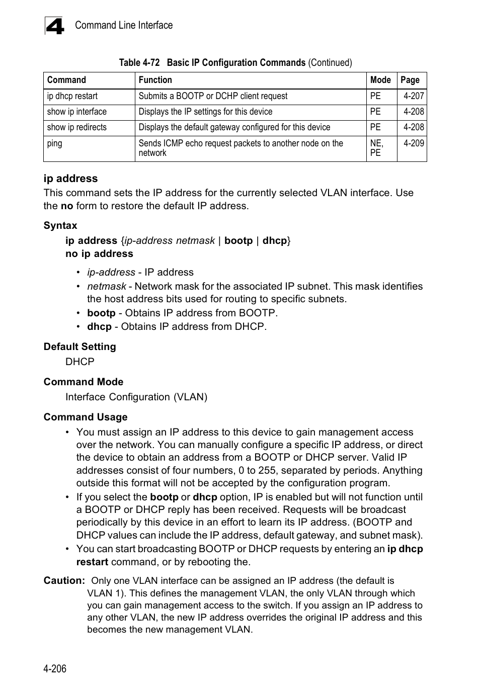 Ip address | Accton Technology ES5508 User Manual | Page 418 / 446