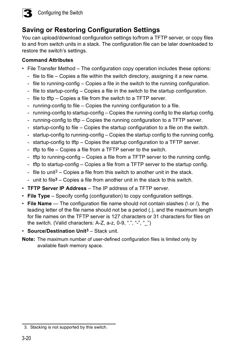 Saving or restoring configuration settings | Accton Technology ES5508 User Manual | Page 60 / 446