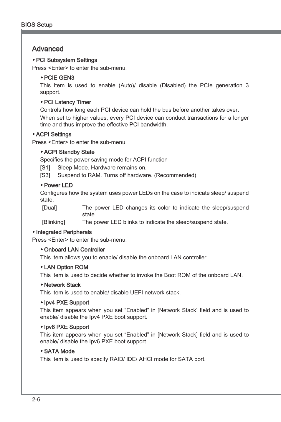 Advanced | MSI Z77A-GD80 User Manual | Page 56 / 100