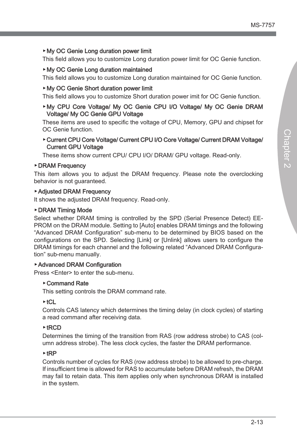 Chapter 2 | MSI Z77A-GD80 User Manual | Page 63 / 100