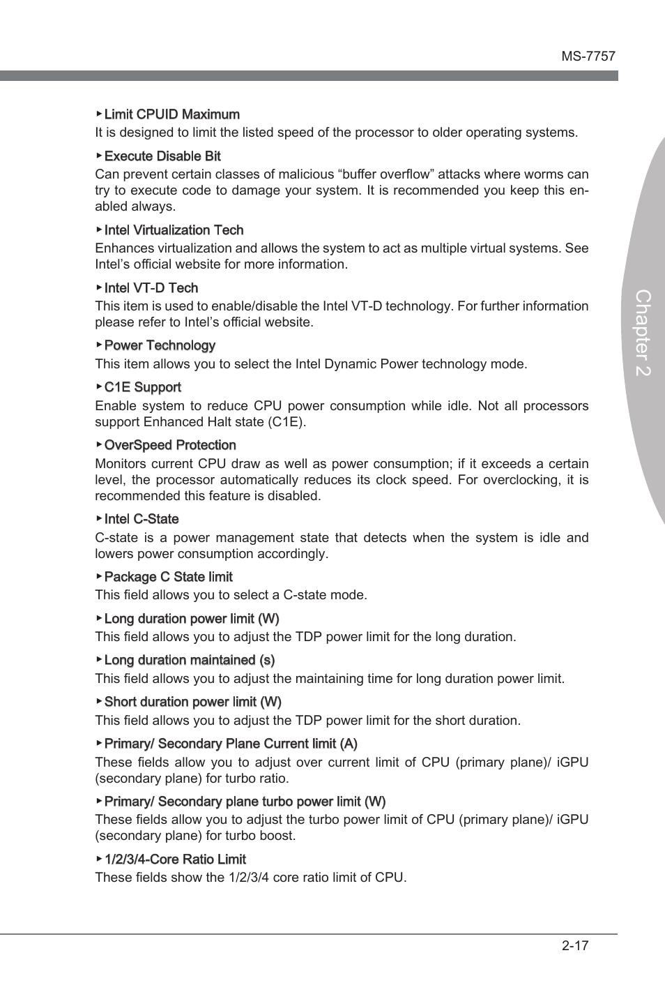 Chapter 2 | MSI Z77A-GD80 User Manual | Page 67 / 100