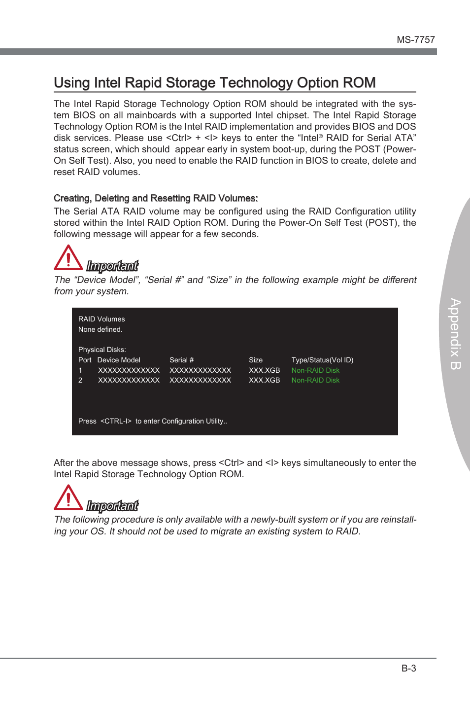 Important | MSI Z77A-GD80 User Manual | Page 83 / 100