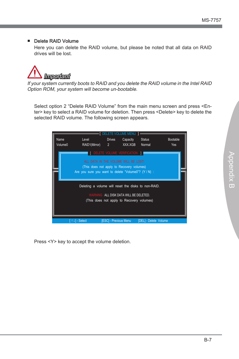 Append x b, Important | MSI Z77A-GD80 User Manual | Page 87 / 100