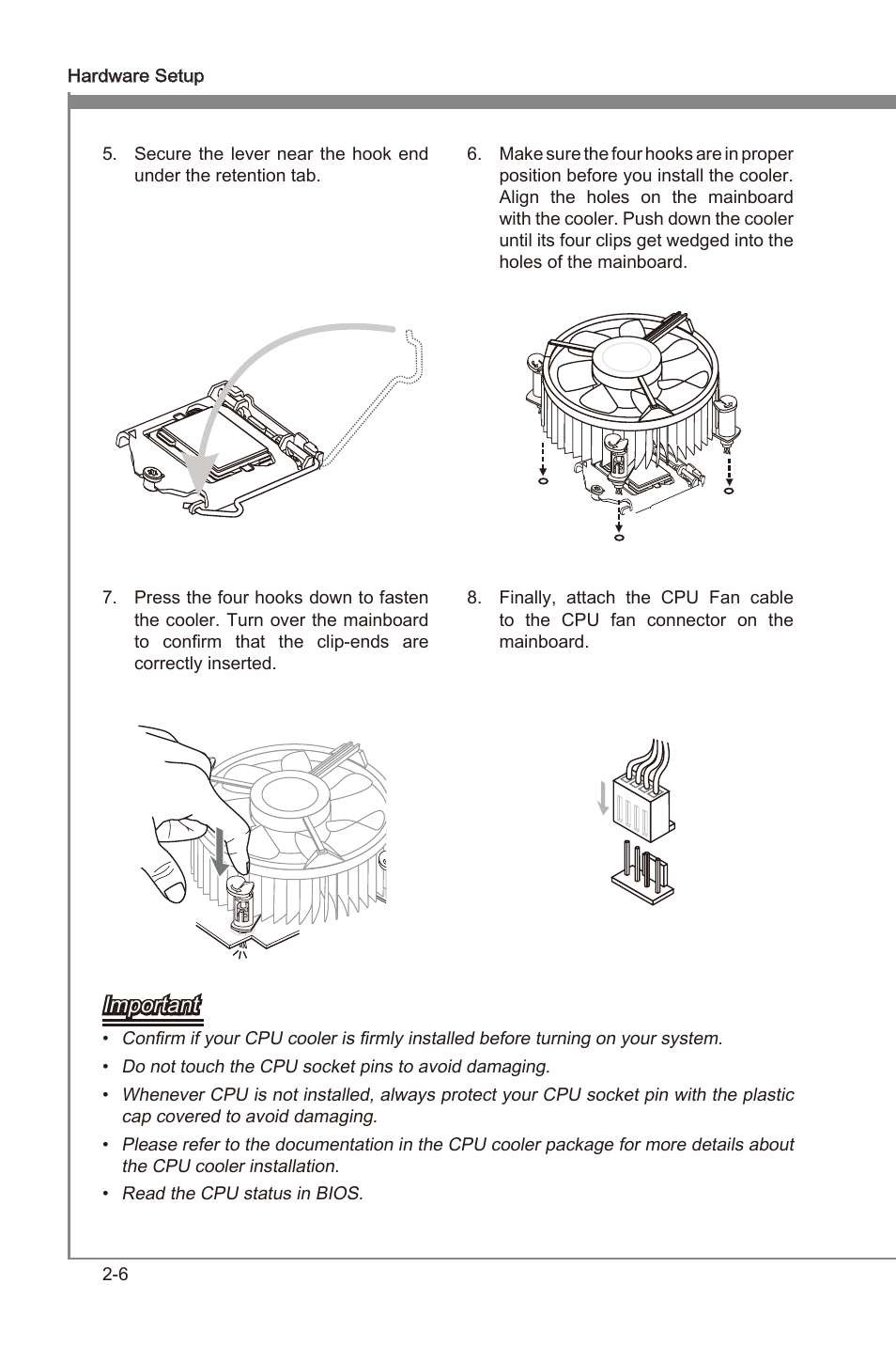 Important | MSI Z68MA-G45 (B3) Manual User Manual | Page 22 / 78
