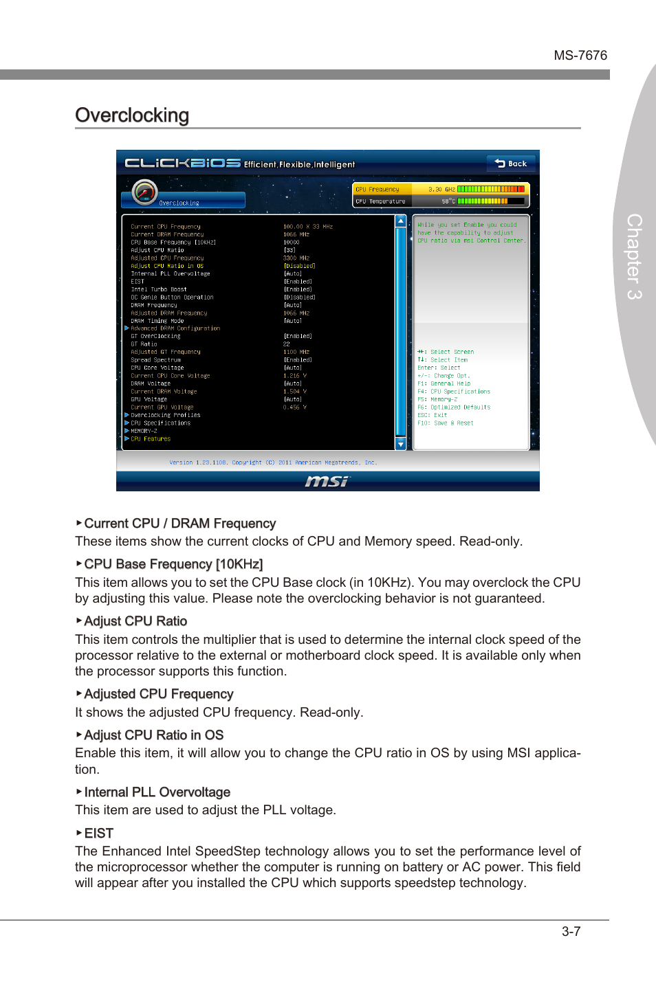 Overclockng -7, Chapter 3, Chapter 3 overclockng | MSI Z68MA-G45 (B3) Manual User Manual | Page 41 / 78