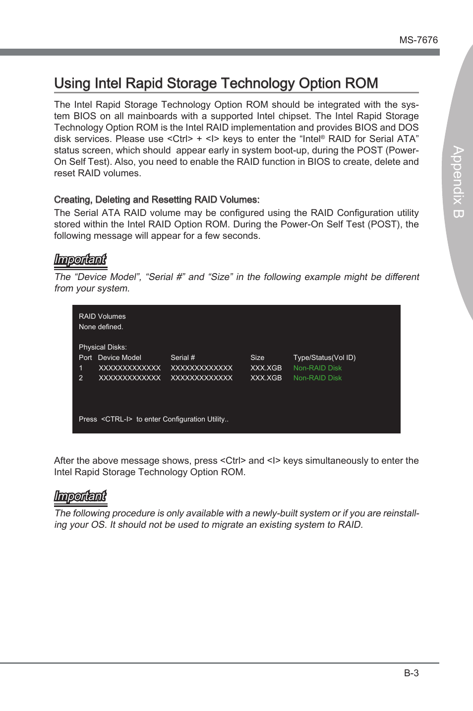 Append x b, Important | MSI Z68MA-ED55 (B3) User Manual | Page 69 / 82