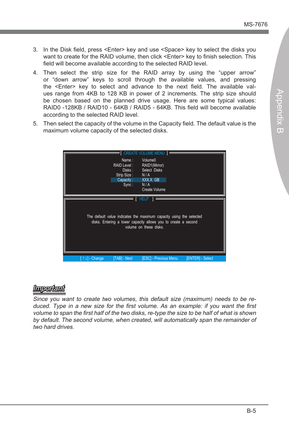 Append x b, Important | MSI Z68MA-ED55 (B3) User Manual | Page 71 / 82