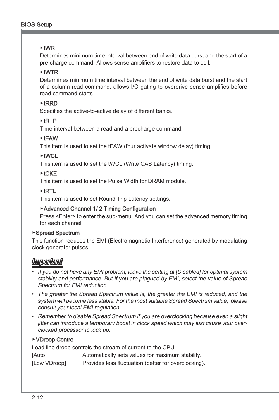 Chapter 2, Important | MSI Z68A-GD80 (G3) Manual User Manual | Page 58 / 88