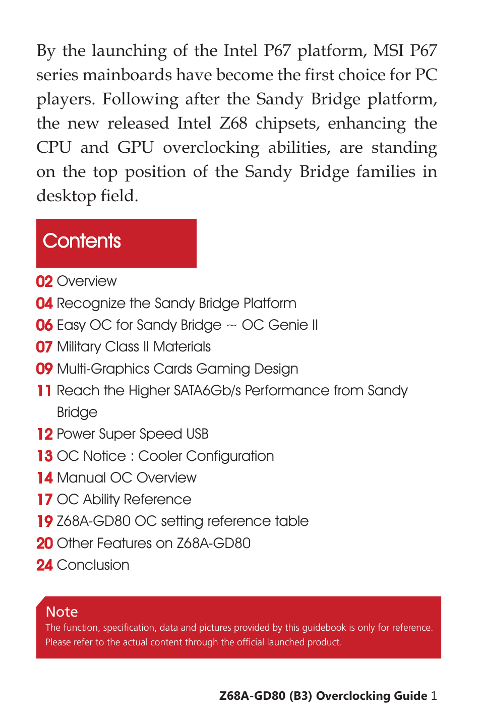 MSI Z68A-GD80 (G3) Quick Guide User Manual | 13 pages