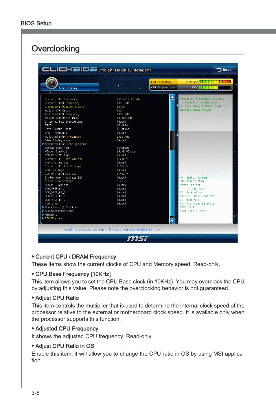 Overclocking, Overclockng -8, Overclockng | MSI Z68A-GD80 (B3) Manual User Manual | Page 48 / 84