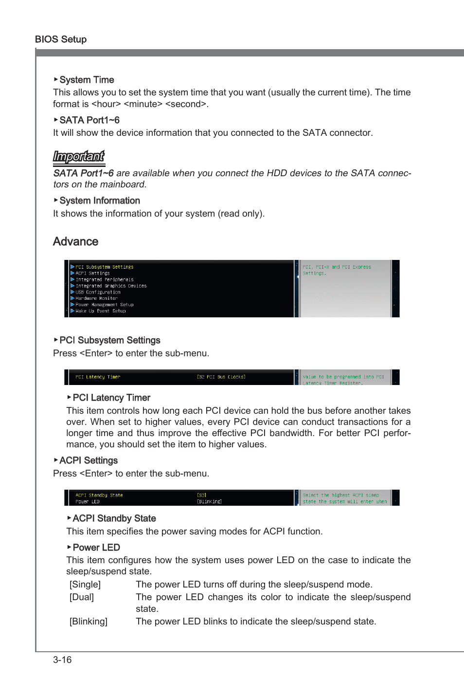 Important, Advance | MSI Z68A-GD80 (B3) Manual User Manual | Page 56 / 84