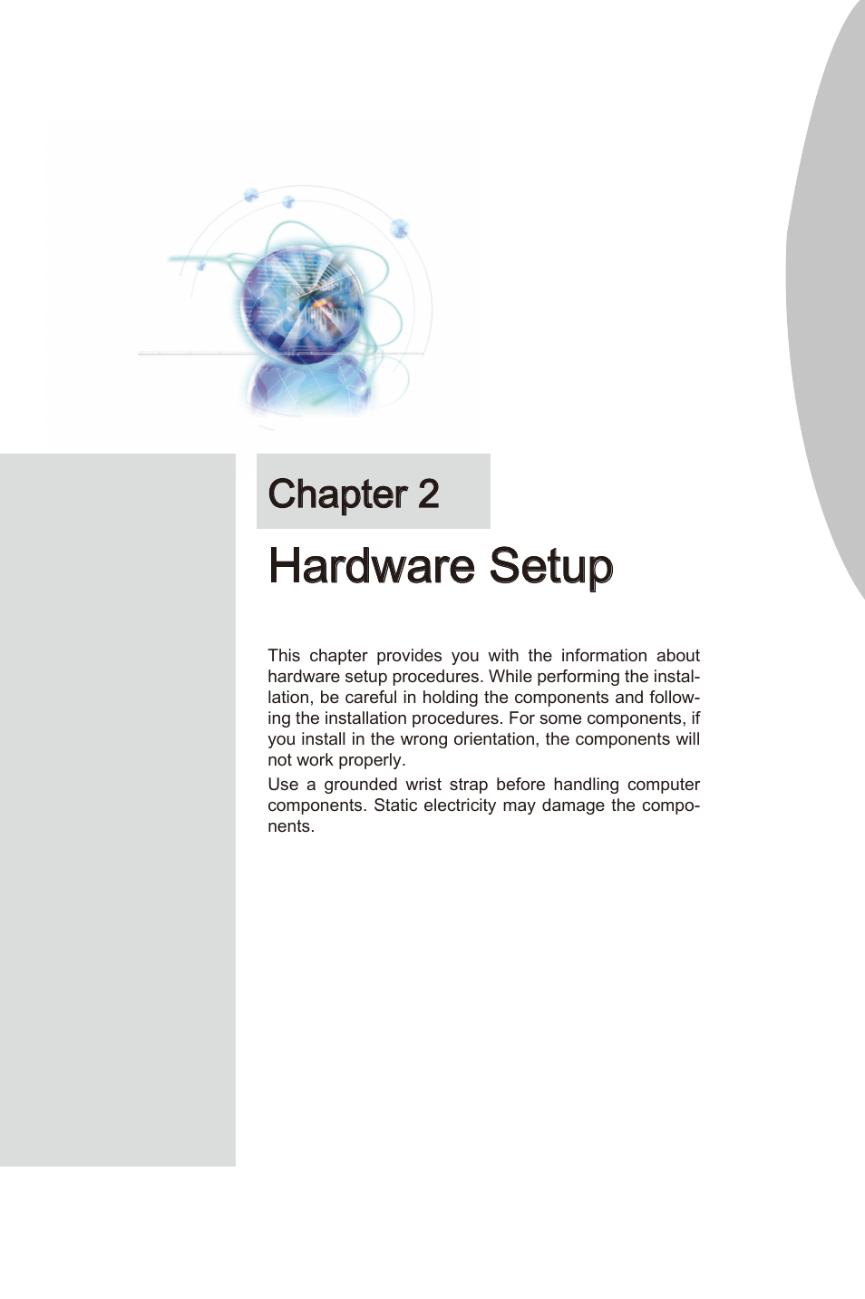 Chapter 2 hardware setup -1, Hardware setup, Chapter 2 | MSI Z68A-GD55 (G3) User Manual | Page 17 / 80