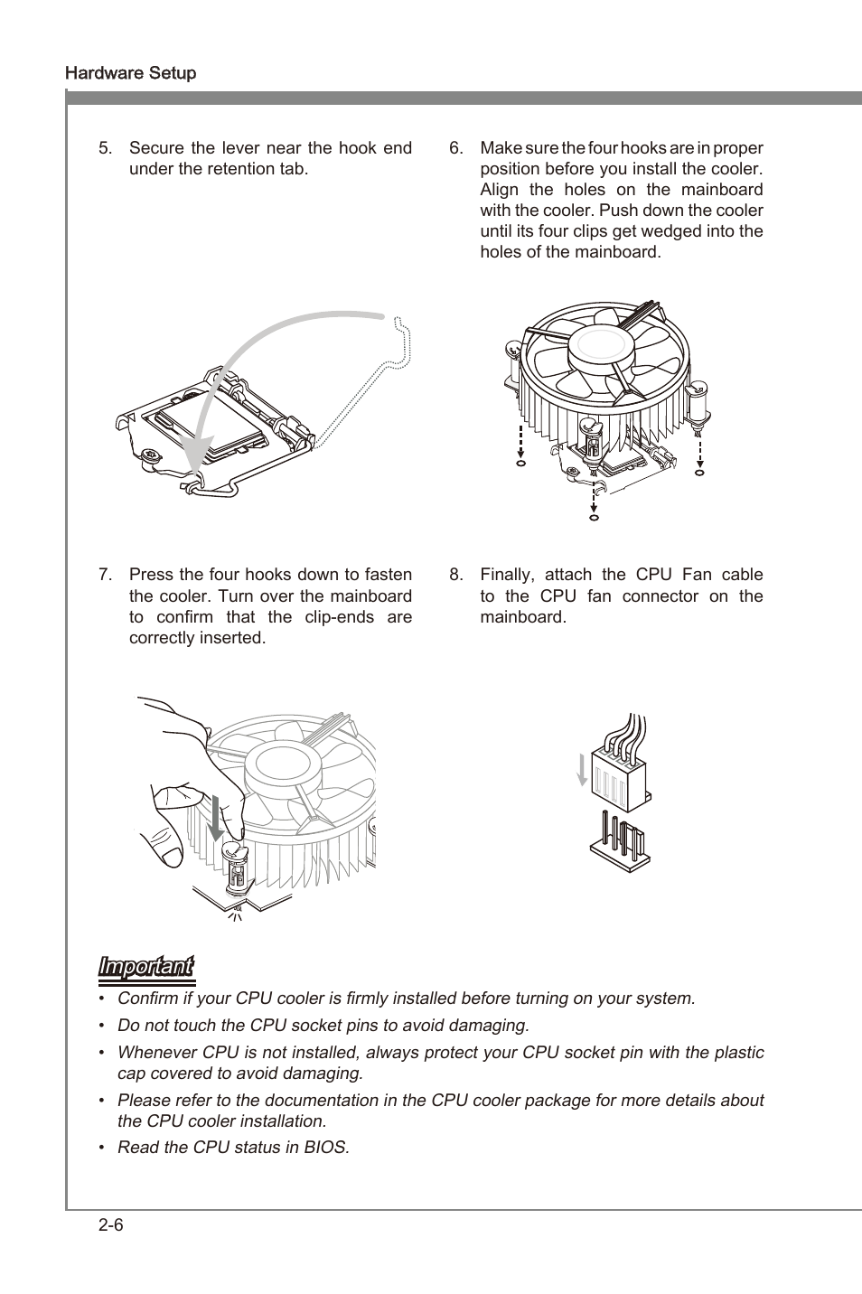 Important | MSI Z68A-GD55 (G3) User Manual | Page 22 / 80