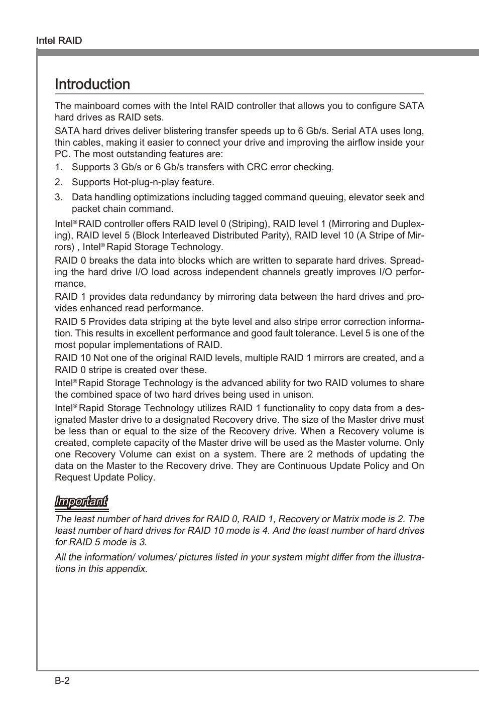 Append x b, Append x b introducton, Important | MSI Z68A-GD55 (G3) User Manual | Page 66 / 80