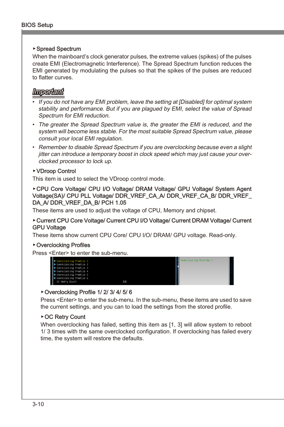 Chapter 3, Important | MSI Z68A-GD65 (B3) Manual User Manual | Page 48 / 84