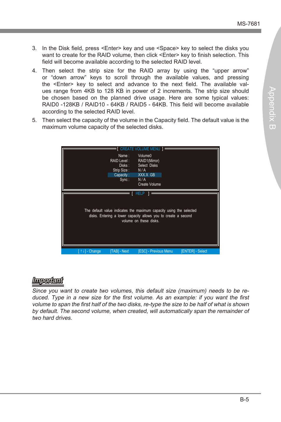 Append x b, Important | MSI Z68A-GD65 (B3) Manual User Manual | Page 73 / 84