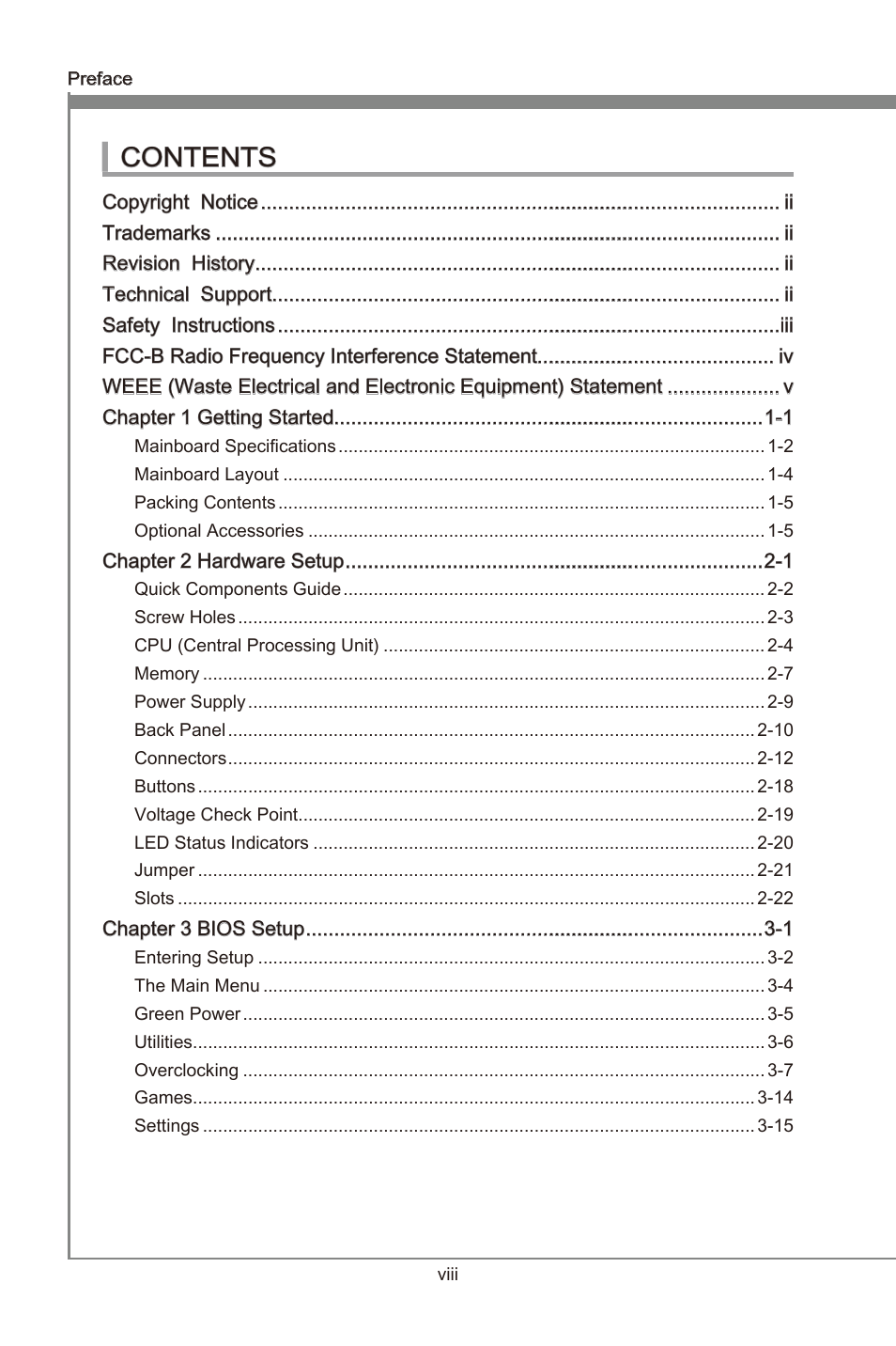 MSI Z68A-GD65 (B3) Manual User Manual | Page 8 / 84