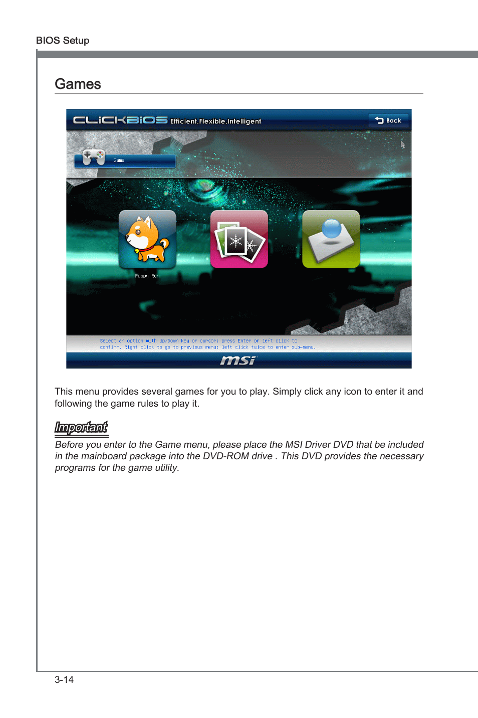 Games -14, Games | MSI Z68A-G45 (B3) Manual User Manual | Page 50 / 80